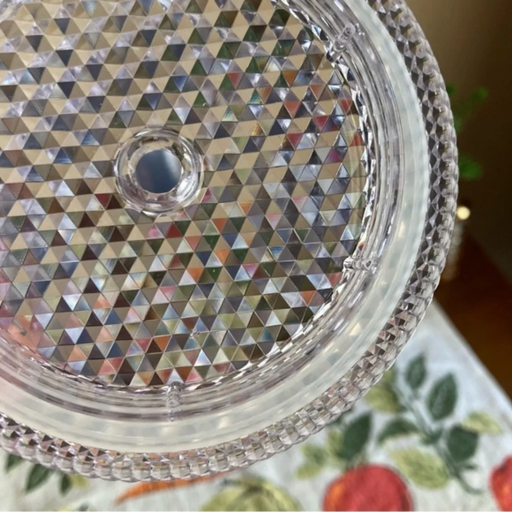 Starbucks Platinum silver stud tumbler MISSING STRAW
